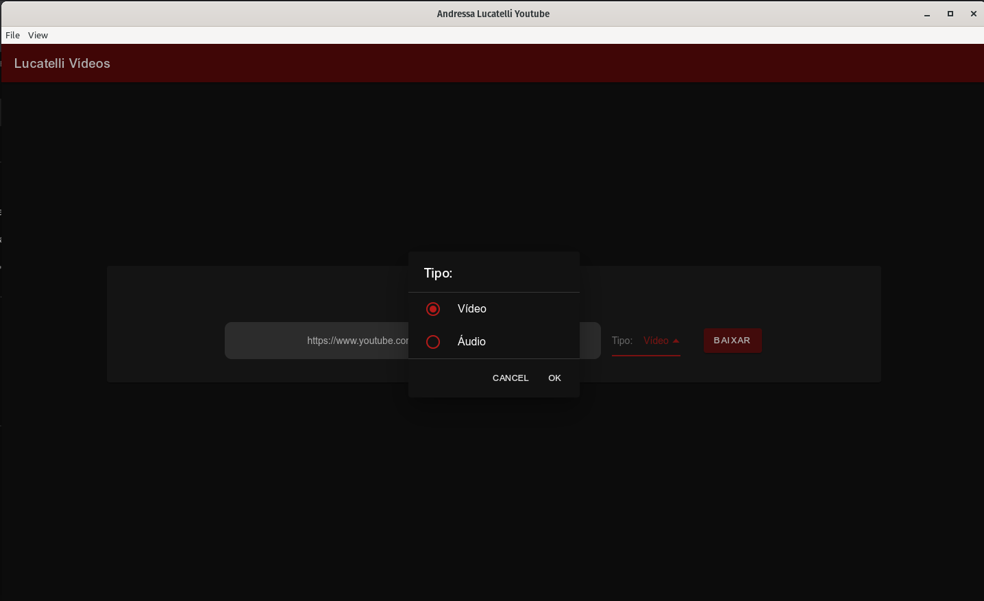 Downloader de vídeo/música do Youtube